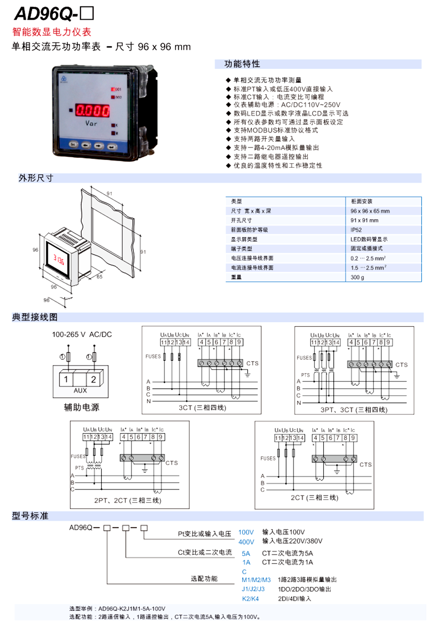  無功功率表