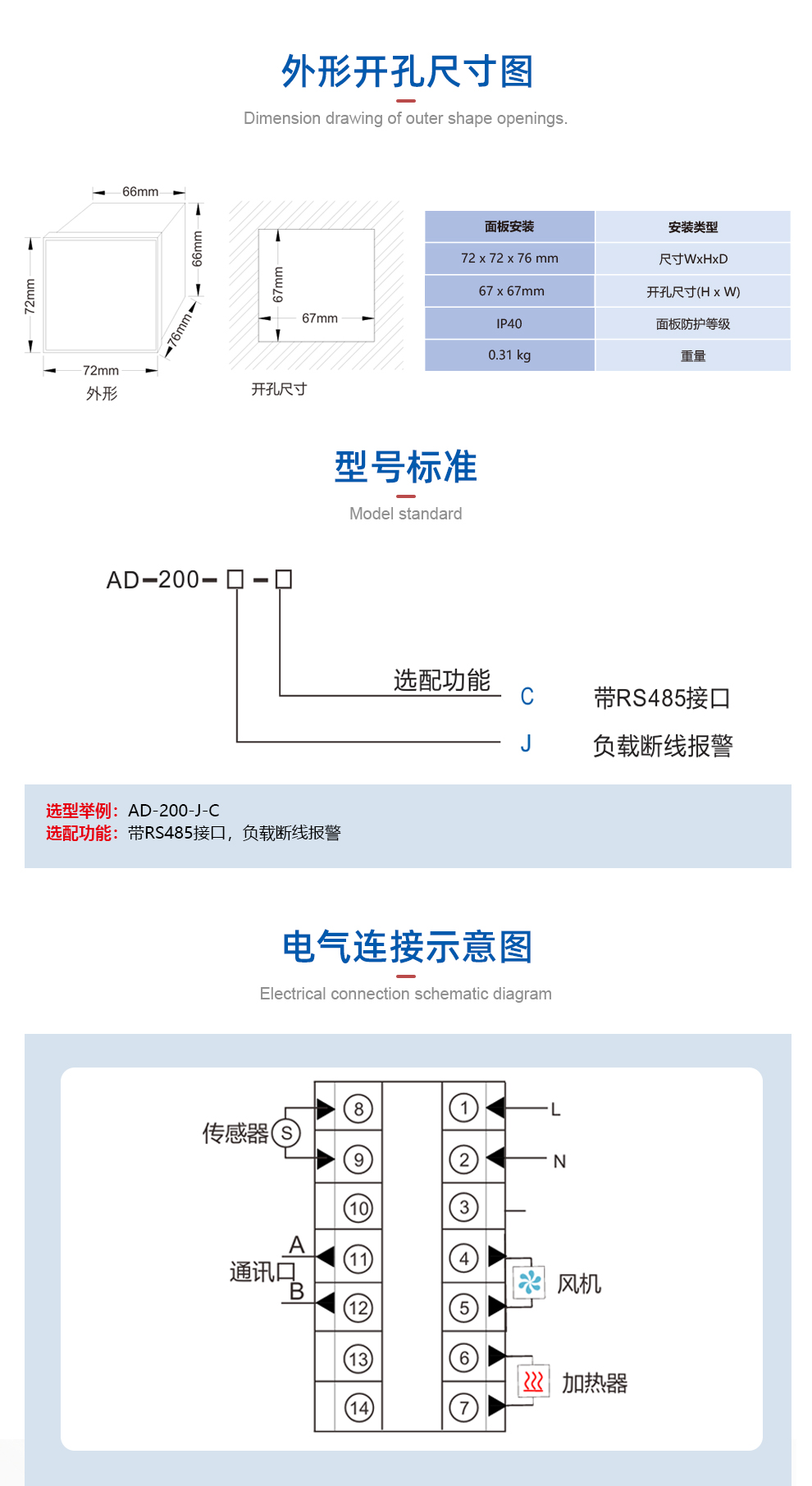 智能溫濕度控制器