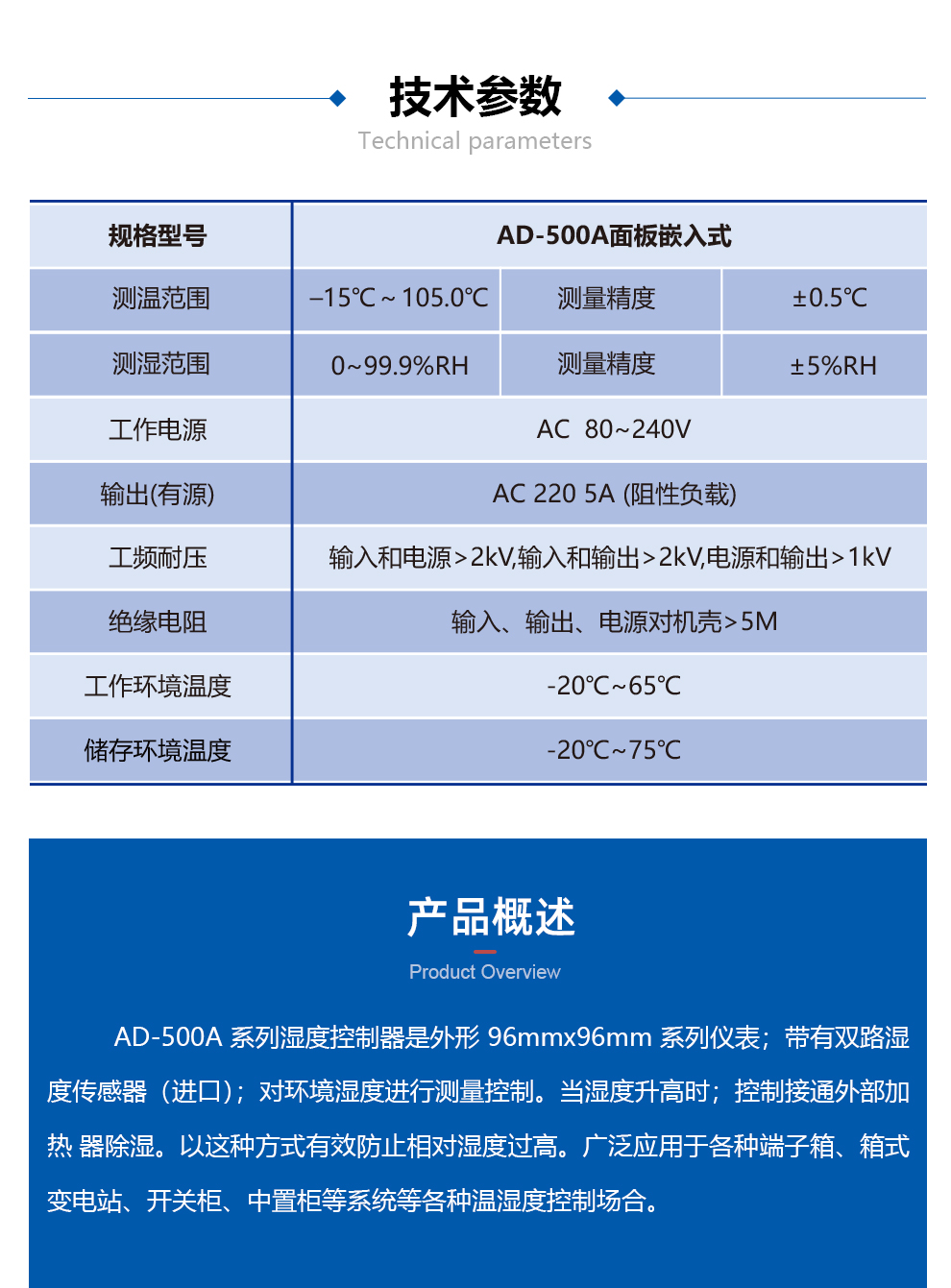 智能溫濕度控制器